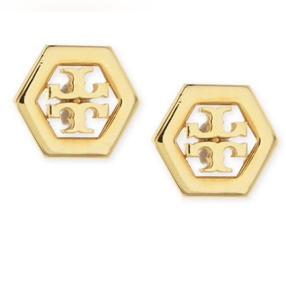 Tory Burch Jewelry Tory Burch Hexagon Shaped Earrings Poshmark